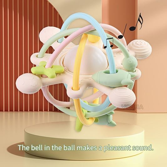 Rattle & Sensory Teether Bed Bell Silicone Ball, Newborn Baby Toys Children's Kids Gift, Development Games 0 12 Months Halloween Christmas Gifts